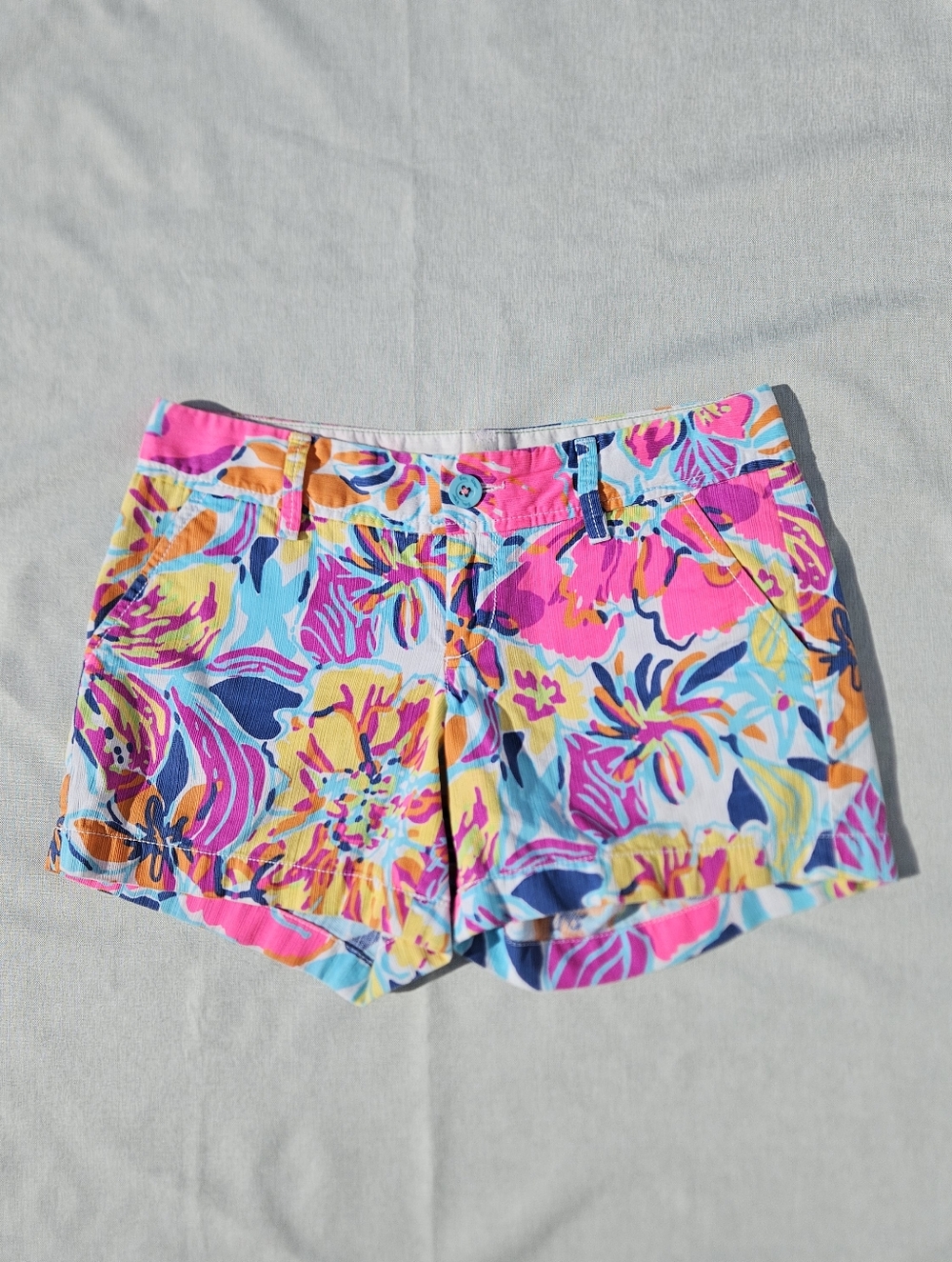 LILLY PULITZER 5" Callahan Mid Rise Shorts Women's Size 0
